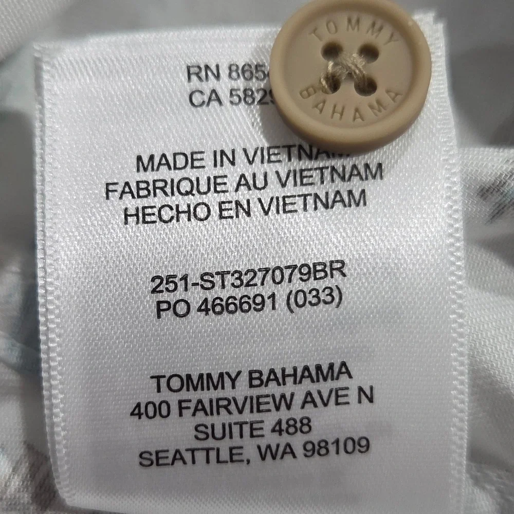 Tommy Bahama Boston Red Sox Shirt Mens Medium White Tropical MLB Button Down NEW